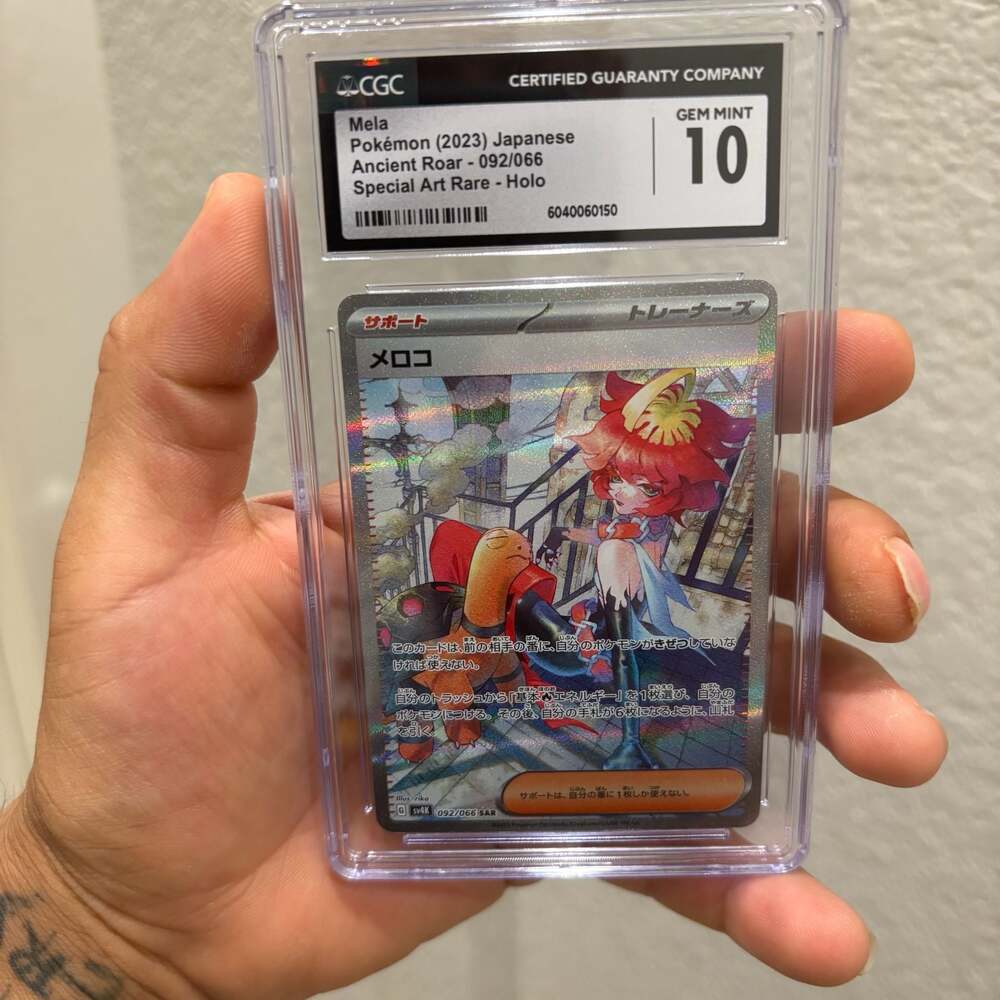 2023 Pokemon Japanese Ancient Roar Mela 092/066 SAR CGC 10 Gem Mint